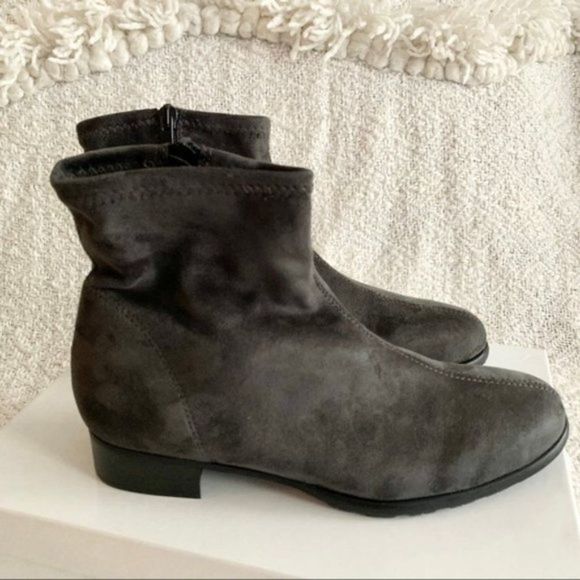 RON WHITE jamiee vegan rubber sole ankle boot grey - Picture 2 of 15